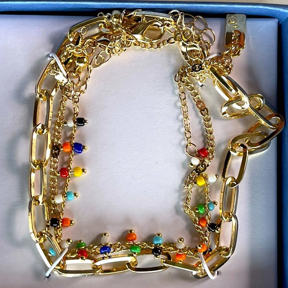 La Rocks (set of three) gold colored bracelets never worn